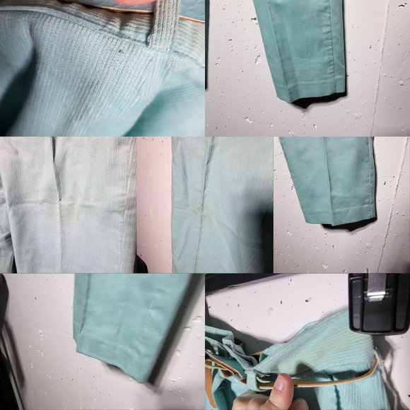 NWT Vintage RG New York by Russ Teen Blue Corduroy Pants with Belt Union Made 10 - Picture 3 of 11